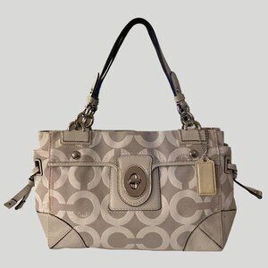 COACH 14515 Peyton Op Art Carryall Satchel Bag